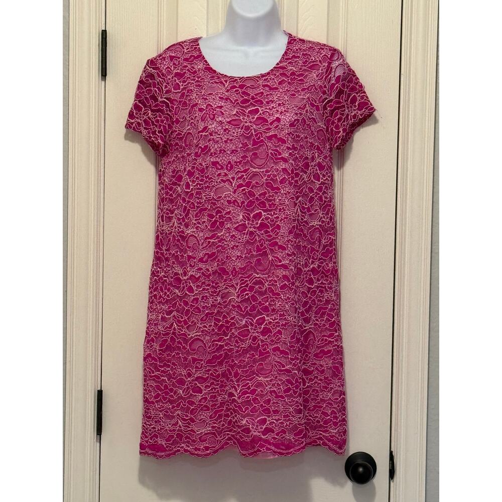 CeCe Pink Lace Dress 6 Elegant Occasion Cocktail Party